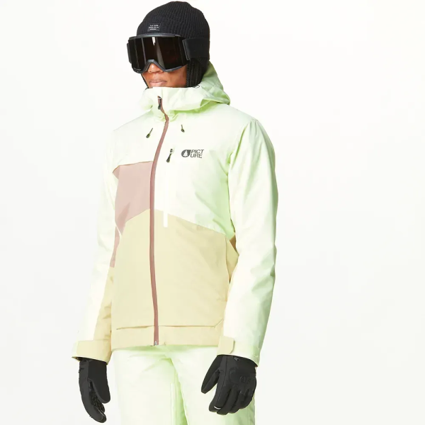 Picture Organic куртка лижна Seen W 2025 lime cream-hemp-roebuck